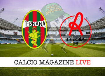 Ternana Vicenza cronaca diretta live risultato in tempo reale