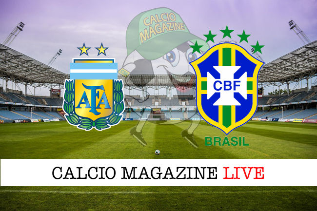 Argentina Brasile cronaca diretta live risultato tempo reale