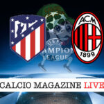Atletico Madrid Milan cronaca diretta live risultato in tempo reale
