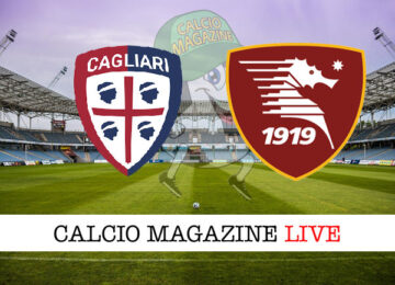 Cagliari Salernitana cronaca diretta live risultato tempo reale