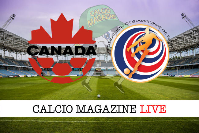 Canada Costarica cronaca diretta live risultato tempo reale