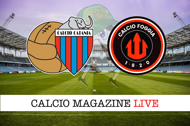 Catania Foggia cronaca diretta live risultato in tempo reale