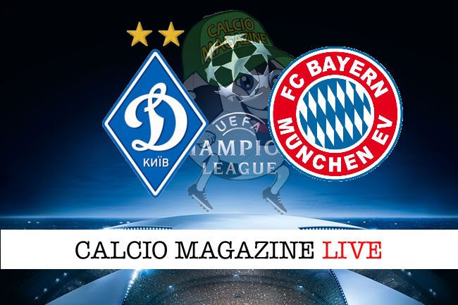 Dinamo Kiev Bayern Monaco cronaca diretta live risultato tempo reale