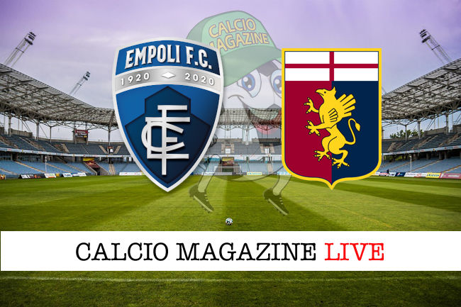 Empoli Genoa cronaca diretta live risultato in campo reale