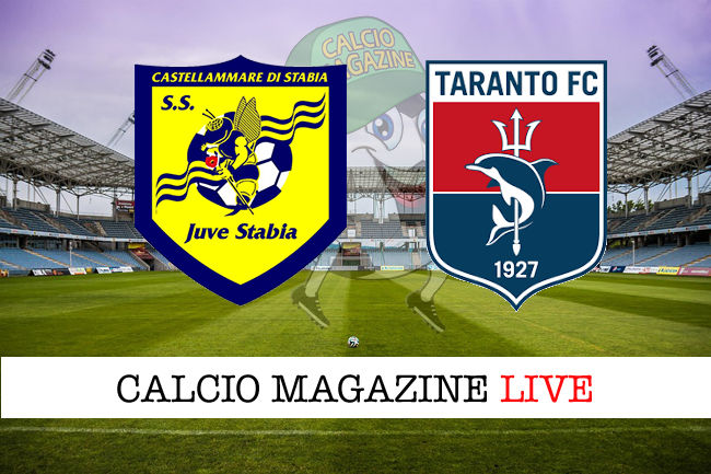 Juve Stabia Taranto cronaca diretta live risultato in tempo reale