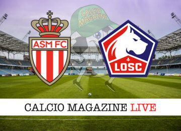 Monaco Lille cronaca diretta live risultato tempo reale