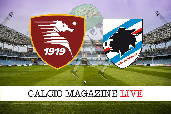 Salernitana Sampdoria cronaca diretta live risultato in tempo reale