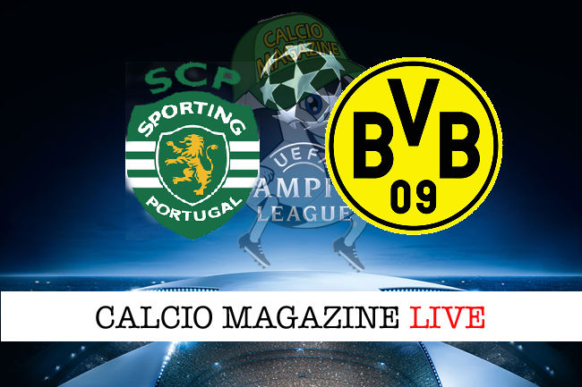 Sporting Lisbona Borussia Dortmund cronaca diretta live risultato in tempo reale