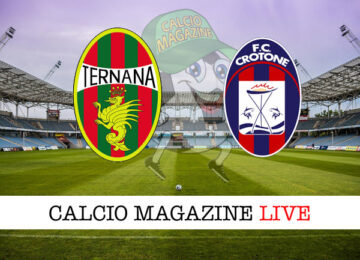 Ternana Crotone cronaca diretta live risultato in tempo reale