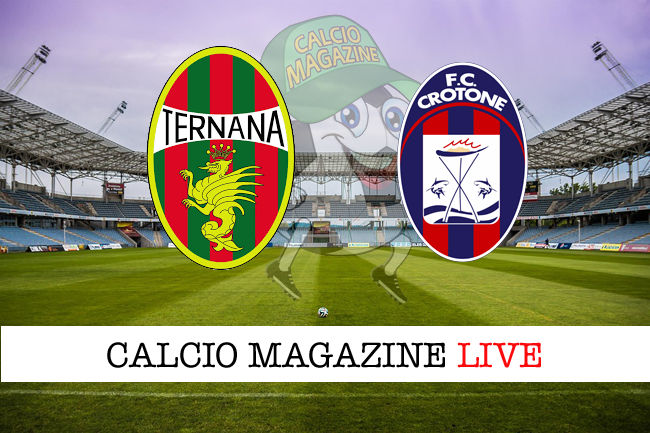 Ternana Crotone cronaca diretta live risultato in tempo reale