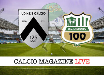 Udinese Sassuolo cronaca diretta live risultato tempo reale