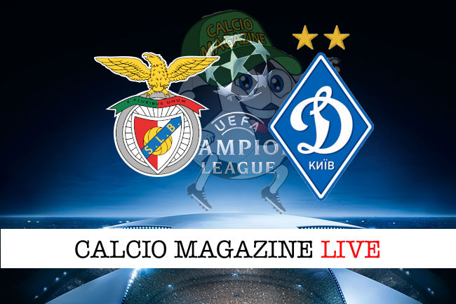 Benfica Dinamo Kiev cronaca diretta live risultato in tempo reale