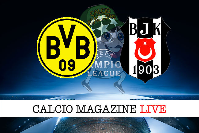 Borussia Dortmund Besiktas cronaca diretta live risultato in tempo reale