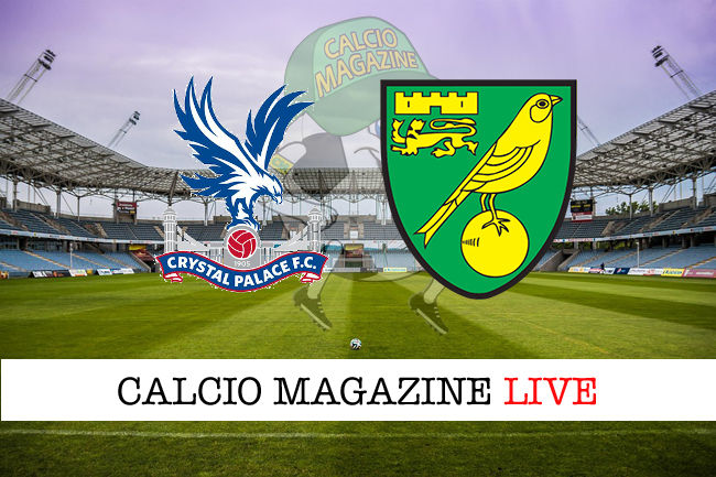 Crystal Palace Norwich cronaca diretta live risultato in tempo reale