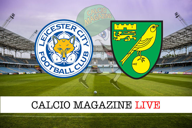 Leicester Norwich cronaca diretta live risultato in tempo reale