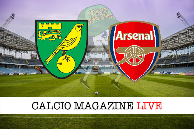 Norwich Arsenal cronaca diretta live risultato in tempo reale