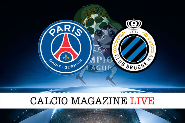 PSG Club Brugge cronaca diretta live risultato in tempo reale