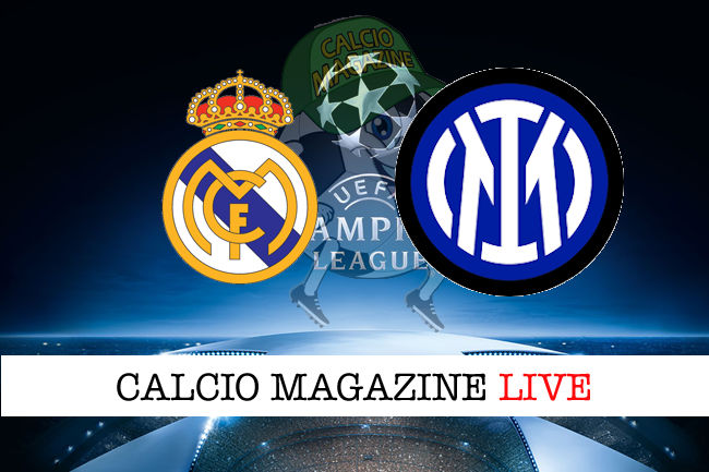 Real Madrid Inter cronaca diretta live risultato in tempo reale