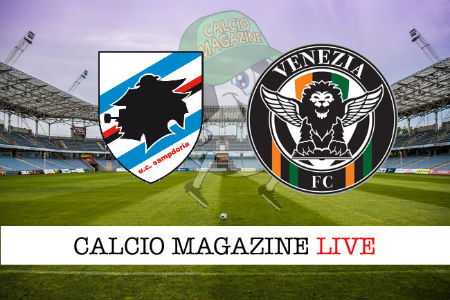 Sampdoria Venezia cronaca diretta live risultato in tempo reale