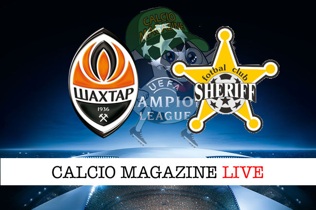 Shakhtar Sheriff Tiraspol cronaca diretta live risultato in tempo reale