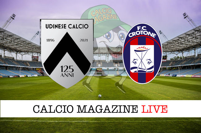 Udinese Crotone cronaca diretta live risultato in tempo reale