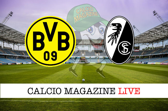 Borussia Dortmund Friburgo cronaca diretta live risultato in tempo reale