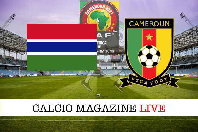 Gambia Camerun cronaca diretta live risultato in tempo reale