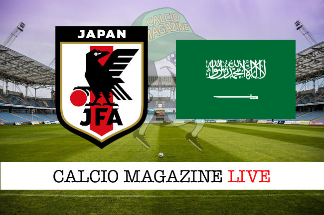 Giappone Arabia Saudita cronaca diretta live risultato in tempo reale