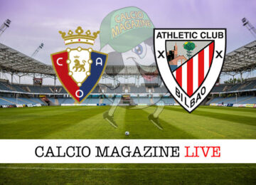 Osasuna Athletic Bilbao cronaca diretta live risultato in tempo reale