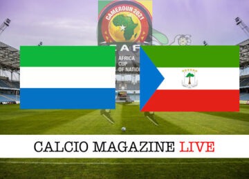 Sierra Leone Guinea Equatoriale cronaca diretta live risultato in tempo reale