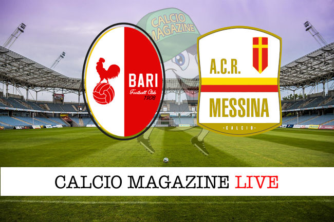 Bari Messina cronaca diretta live risultato in tempo reale