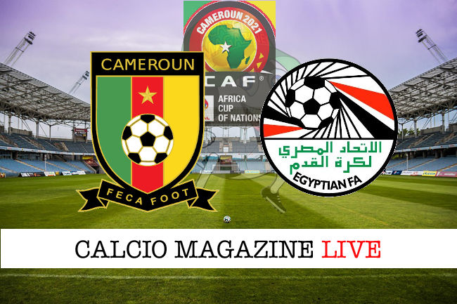 Camerun Egitto cronaca diretta live risultato in tempo reale