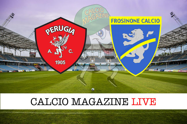 Perugia Frosinone cronaca diretta live risultato in tempo reale