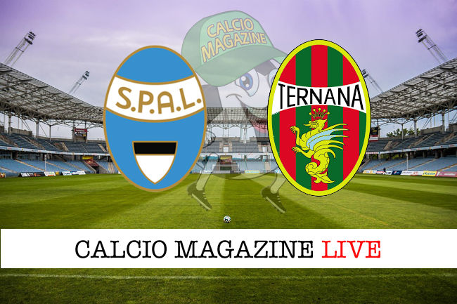 SPAL Ternana cronaca diretta live risultato in tempo reale