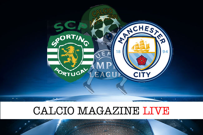 Sporting Lisbona Manchester City cronaca diretta live risultato in tempo reale