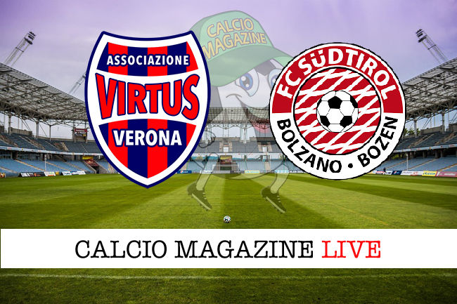 Virtus Verona Sudtirol cronaca diretta live risultato in tempo reale