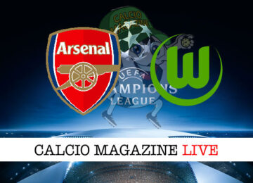 Arsenal Wolfsburg cronaca diretta live risultato in campo reale