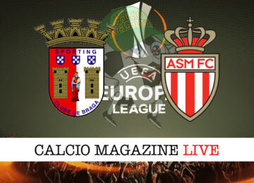 Braga Monaco cronaca diretta live risultato in campo reale