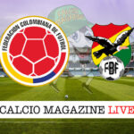 Colombia Bolivia cronaca diretta live risultato in campo reale