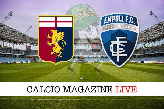 Genoa Empoli cronaca diretta live risultato in campo reale