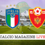 Italia Montenegro cronaca diretta live risultato in campo reale