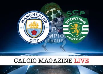 Manchester City Sporting cronaca diretta live risultato in campo reale