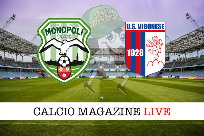 Monopoli Vibonese cronaca diretta live risultato tempo reale