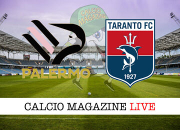 Palermo Taranto cronaca diretta live risultato in tempo reale