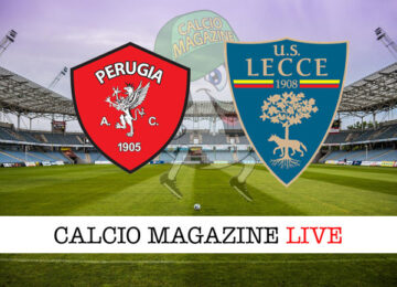 Perugia Lecce cronaca diretta live risultato in campo reale