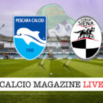 Pescara Siena cronaca diretta live risultato in campo reale