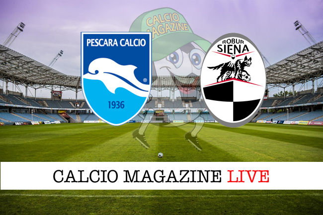 Pescara Siena cronaca diretta live risultato in campo reale