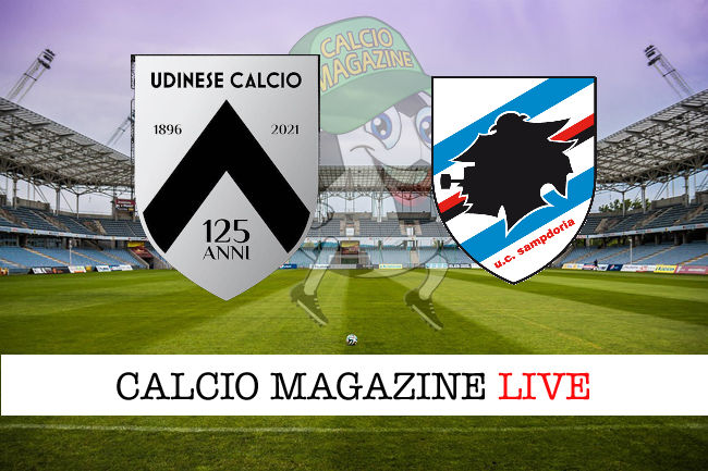 Udinese Sampdoria cronaca diretta live risultato in campo reale