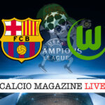 Barcellona Wolfsburg cronaca diretta live risultato in tempo reale