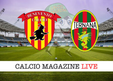 Benevento Ternana cronaca diretta live risultato in tempo reale